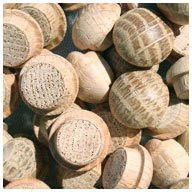 WidgetCo 7/16" Oak Button Top Wood Plugs