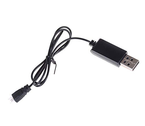 USB Battery Charger for Sharper Image 2.4GHz RC Mach 10" Drone with Stream Camera