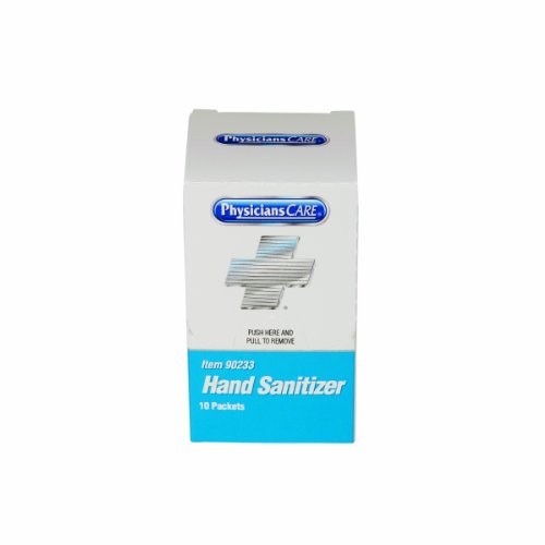 PhysiciansCare by First Aid Only Hand Sanitizer Packets Refill, 90233, 10 Count