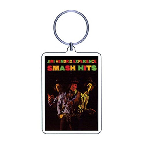 Jimi Hendrix Smash Hits Plastic Key Chain Multi