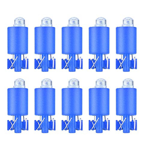 Ciglow Arcade Push Buttons, 10PCS Acrylic Crystal Shell LED Push Buttons for Arcade Machine Games with Strong Wear Resistance-Blue-