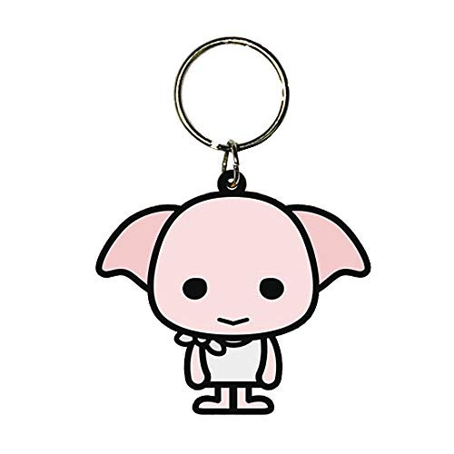 Warner Bros. Genuine Harry Potter Dobby House Elf Chibi Rubber Keyring Key Fob Hogwarts