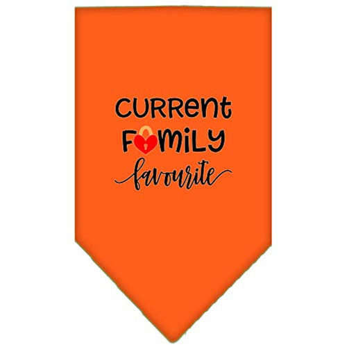 Mirage Pet Products Family Favorite Screen Print Bandana Orange Large
