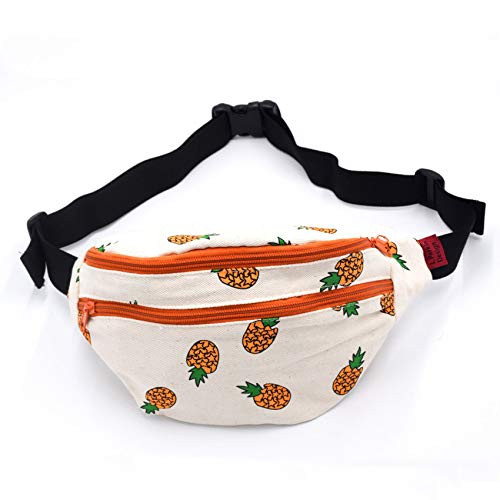 Fanny Pack Pineapple Work Bags for Women Running Fanny Pack Fanny Pack for Women Waist Bags for Women Hip Bag Waist Bag Canvas Bum Belt Hip Pouch Bags Purses Festival -Orange-