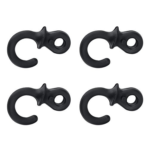 Tbest Archery String Stabilizer, 4Pcs Durable Rubber Compound Bow String Stabilizer Vibration Damper Shock Absorber-Black-