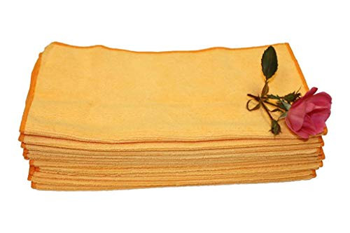 Atlas Microfiber Orange Washing  and  Cleaning Cloth - 12-Pack