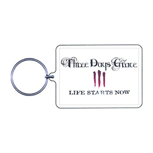 Three Days Grace Life Starts Now Plastic Key Chain Multi