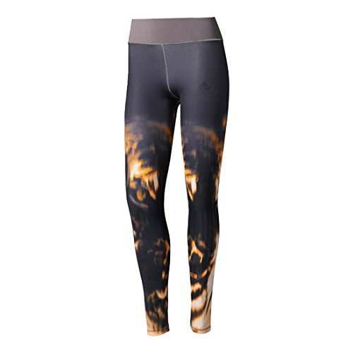 adidas Women's Training Wow Drop Tights, Black/Grey/Wow Print, Large