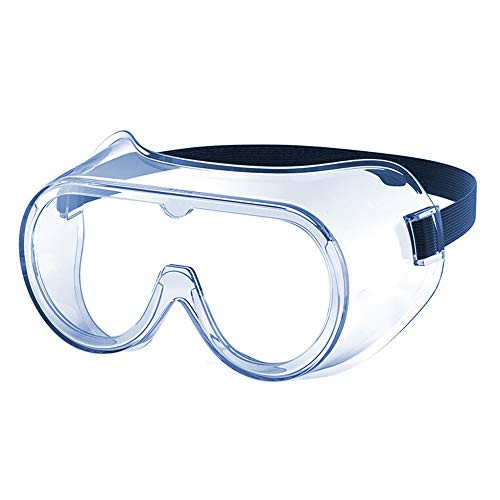 Safety Glass Safety Goggles Anti Fog Dust Fully Sealed Anti Spray Goggles-High Impact Resistance Crystal Clear Wrap-Around Lenses Eyewear Safety Goggles For Chemical, Lab, And Workplace Safety