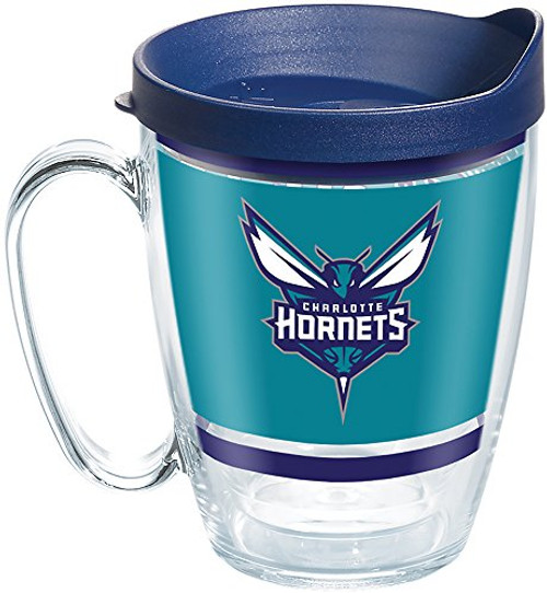 Tervis NBA Charlotte Hornets Legend Tumbler with Wrap and Navy Lid 16oz Mug, Clear Tervis NBA Charlotte Hornets Legend Tumbler with Wrap and Navy Lid 16oz Mug, Clear
