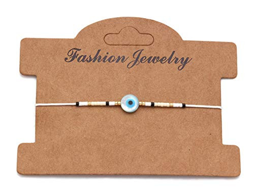 Caiyao Evil Eye Bracelet Red String Kabbalah Protection Handmade Adjustable Bracelet Good Luck String Bracelet Kabbalah Protection Friendship Wish Bracelet for Women Men-White Caiyao Evil Eye Bracelet Red String Kabbalah Protection Handmade Adjustable Bracelet Good Luck String Bracelet Kabbalah Protection Friendship Wish Bracelet for Women Men-White