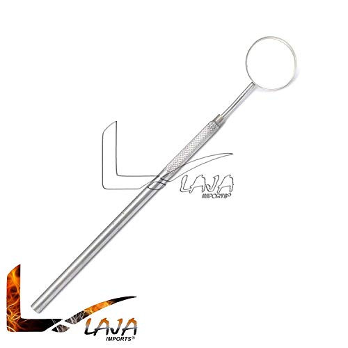 LAJA Imports Dental Mouth Mirror Stainless Handle, Cone Socket LAJA Imports Dental Mouth Mirror Stainless Handle, Cone Socket