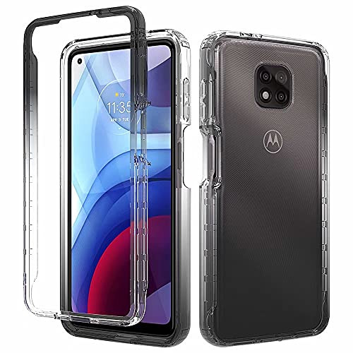 JLTL Moto G Power 2021 Case,Full-Body Protection Slim Case Hybrid Dual Layer Soft TPU with Hard PC Shockproof Bumper Protective Cover for Motorola Moto G Power 2021