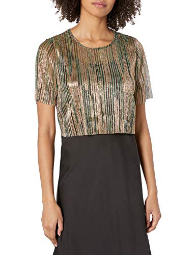 BCBGeneration Women's Blouse, Multi, Extra Extra Small
