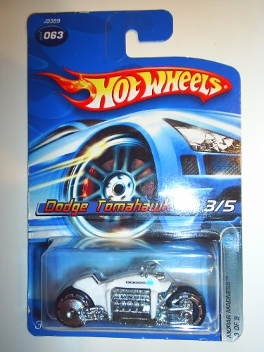Hot Wheels Mopar Madness 3 Dodge Tomahawk White 2007-63 Collectible Collector Car Mattel 1-64 Scale