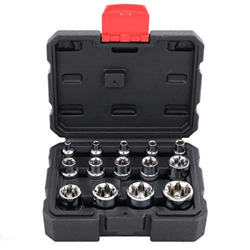 Ratchet Wrench Socket Set,14pcs Mechanic Tool Kits, Drive Socket Set Multifunctionl Ratchet Wrench Sockets Kit For Use in Impact Drivers And Wrenches