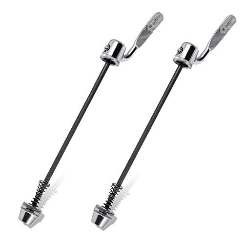 LBHMEI 2pcs Quick Release Rear Wheel Skewer for Trainer Bicycle Cycling Back Rear Wheel Tire, Road Mountain Bike Trainer Skewer for Bicycle Training Accessories