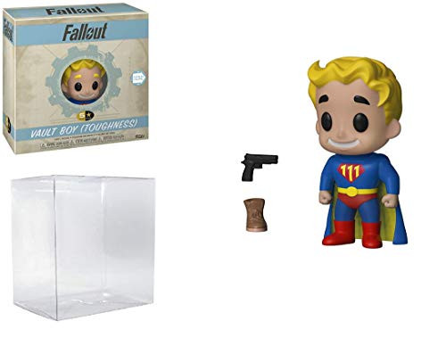 5 Star Games- Fallout Vault Boy Toughness Vinyl Figure -Bundled with Pop Protector-