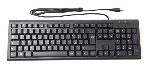 Solidtek Bilingual Italian English Black USB Wired Computer Keyboard