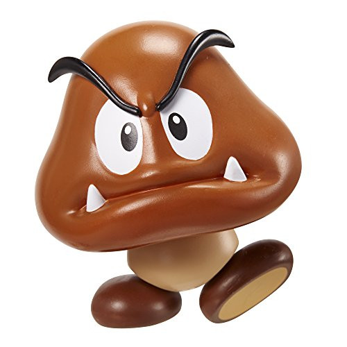 SUPER MARIO Action Figure 4 Inch Goomba Collectible Toy with Coin Accessory