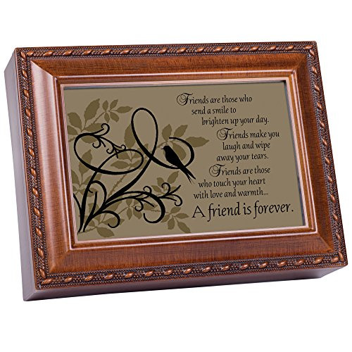 Cottage Garden A Friend is Forever Woodgrain Music Box/Jewelry Box Plays Thats What Friends are for Cottage Garden A Friend is Forever Woodgrain Music Box/Jewelry Box Plays Thats What Friends are for