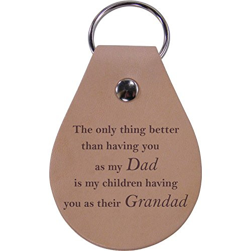 CustomGiftsNow Only Thing Better Than Having You as My Dad is My Children Having You as Their Grandad - Leather Key Chain