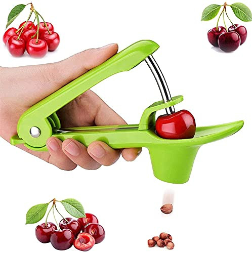 Cherry Pitter Tool, Cherry Pit Remover Tool, Pit Remover for Cherries Olive Pit Remover Heavy-Duty Cherry Seed Remover, Cherry Corer Pitter Tool for Cherries Jam -Stainless Steel / Durable-