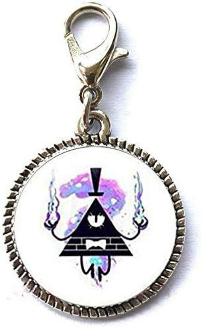 Bill Cipher Wheel Christmas Birthday Gift Friend Gift Bracelet Pendant Zipper Pull Charm with Lobster Clasp Art Photo Zipper Pull Jewelry
