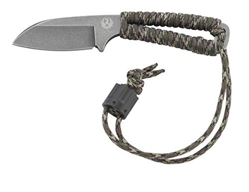 CRKT Ruger EDC Cordite Fixed Blade Knife with Sheath: Compact Outdoor Knife, Neck or Belt Carry, Paracord Wrapped Handle, Nylon Sheath R1301K CRKT Ruger EDC Cordite Fixed Blade Knife with Sheath: Compact Outdoor Knife, Neck or Belt Carry, Paracord Wrapped Handle, Nylon Sheath R1301K