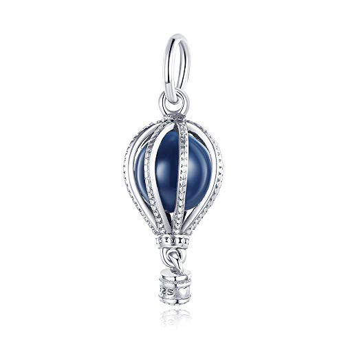 MULA Dangle Cubic Charm Beads for Bracelets Pendant -Free Hot Air Balloon-