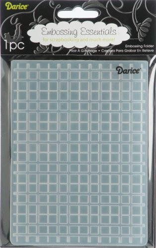 Darice Embossing Folder, 4.25 x 5.75, Plaid
