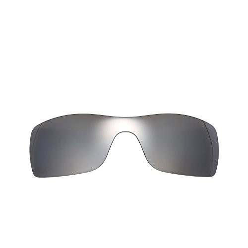 NicelyFit Polarized Replacement Lenses for Oakley Batwolf Sunglasses Glass Frame -Titanium Mirror-