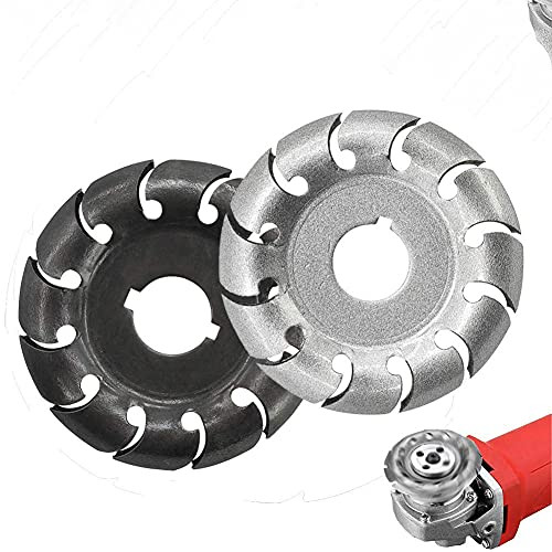 12 Teeth Wood Carving Disc,Manganese Steel 2.5in Wood Shaping Disc 3/5in Bore,Extreme Shaping Disc Grinding Wheel Disc for 100/115 Angle Grinder Woodworking Tool -2 Pack- 12 Teeth Wood Carving Disc,Manganese Steel 2.5in Wood Shaping Disc 3/5in Bore,Extreme Shaping Disc Grinding Wheel Disc for 100/115 Angle Grinder Woodworking Tool -2 Pack-