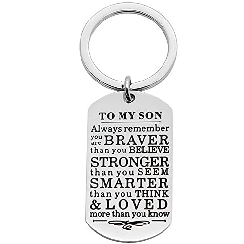 Inspirational Keychian To My Son or Daughter From Dad Or Mom Inspirational Gift-To My Son- Inspirational Keychian To My Son or Daughter From Dad Or Mom Inspirational Gift-To My Son-