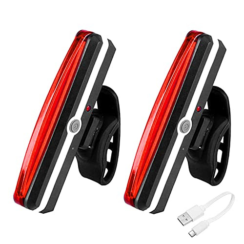 Bike Tail Light Bright Bike Light, 2 Pieces USB Rechargeable LED Bicycle Rear Light Waterproof Helmet 6 Light Mode Headlights for Cycling Safety Flashlight Light ?Red Light? Bike Tail Light Bright Bike Light, 2 Pieces USB Rechargeable LED Bicycle Rear Light Waterproof Helmet 6 Light Mode Headlights for Cycling Safety Flashlight Light ?Red Light?