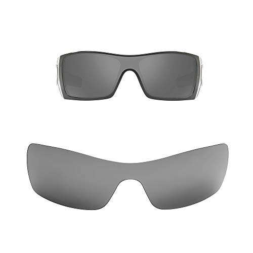 Oak and ban Mirror Polarized Replacement Lenses for Oakley Batwolf Sunglasses-Multi Options -Titanium- Polarized-
