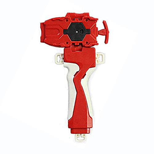 Bey Battle Burst Power String Launcher and Grip.Let it rip with Bey Burst,The Third Generation of The Popular Bey Battling BeyLauncher Spining Top Toys Accessories -Red-