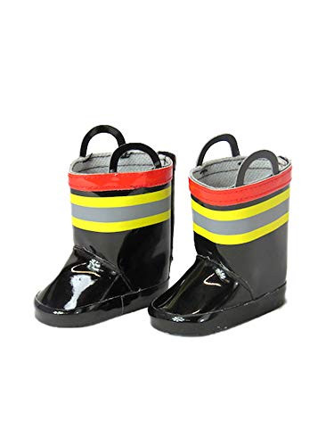 Fireman Boots Firefighter -Fits 18" American Girl Dolls, Madame Alexander, Our Generation, etc. - 18 Inch Doll Clothes