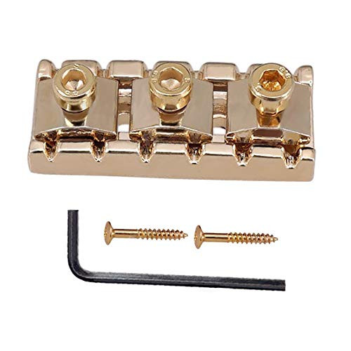 R3 Electric Guitar String Locking Nut For Floyd Rose Tremolo Bridge 43mm -Gold-
