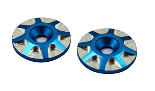 Dhawk Racing Aluminum Wing Buttons Blue for Team Associated RC10 B6 B6D