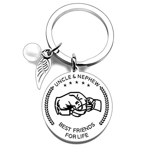 Nephew Keychain Birthday Gifts from Aunt Uncle Fathers Day Gifts Birthday Christmas Gifts Uncle Gifts from Niece Nephew