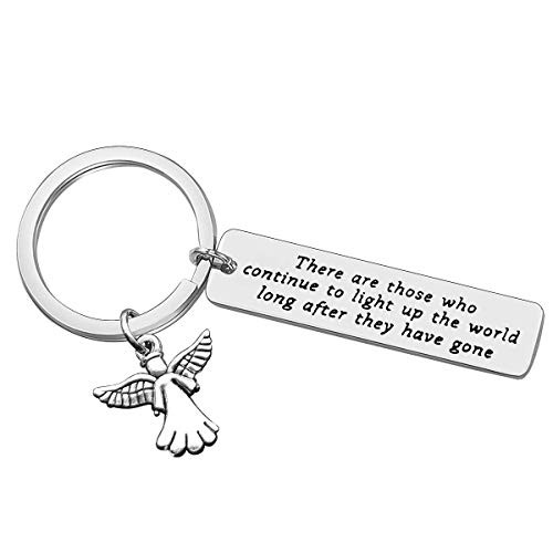 Father's Day Memorial Dad Gift Sympathy Gift Mom Memorial Keychain Memorial Jewelry Remembrance Gift for Loss of Husband Wife Sympathy Keychain in Memory of Loved One Remembrance Grandpa Grandma Gift