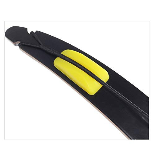 Xilang 2 Pcs Archery Bow String Silencer Recurve Bow Shock Absorber Rubber Soft Limb Dampener Limbs Stabilizer for Shooting Hunting Accessory -Yellow-