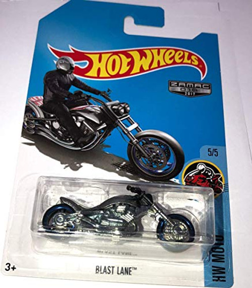 Hot Wheels 2017 HW Moto Blast Lane -Motorcycle-, Exclusive ZAMAC