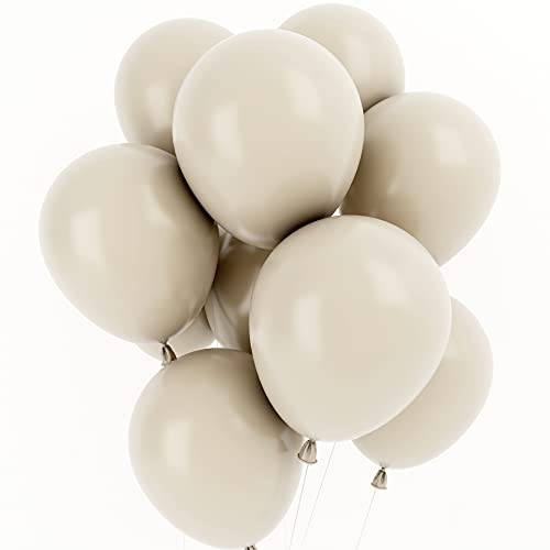 White Sand Balloons 12 Inch 50 Pcs Baby Shower Party Balloons Happy Birthday Decoration Balloons Off White Helium Balloons White Sand Balloons 12 Inch 50 Pcs Baby Shower Party Balloons Happy Birthday Decoration Balloons Off White Helium Balloons