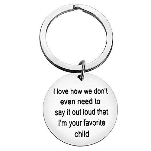 Fathers Day Gift for Dad Mom Keychain Gift for Mom Dad Gift from Son Daughter for Father Mother Gift Parent Gift Christmas,Birthday,Mothers Day,Valentine Thanksgiving Gift for Parent Gift from Kids