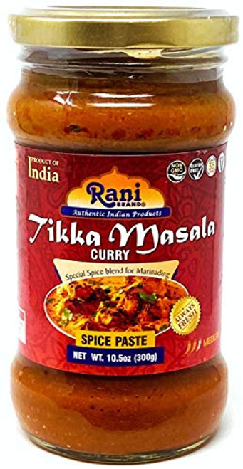 Rani Tikka Masala Cooking Spice Paste 10oz -300g- Glass Jar ~ No Colors - All Natural - NON-GMO - Vegan - Gluten Free - Indian Origin