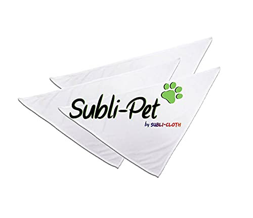 Subli-Pet Scarf Neckpiece Dog Customizable Sublimation by Subli-cloth Pack x 6units -Size M-