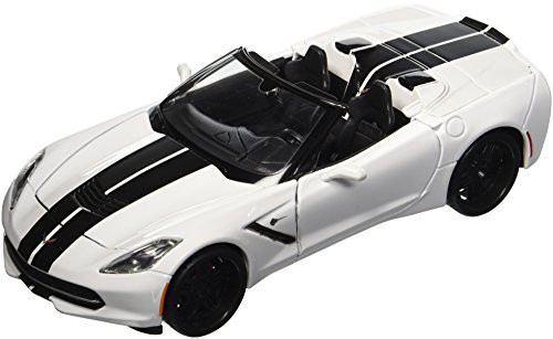 Maisto 1:24 W/B Modern Muscle - 2014 Chevrolet Corvette Stingray Convertible with Stripes