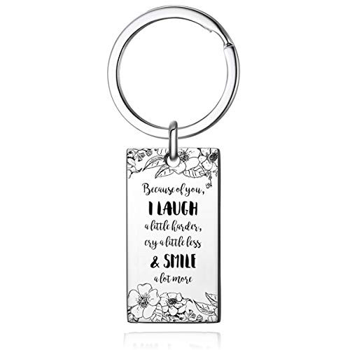 MAITONG Best Friend Keychain Thank You Appreciation Gifts Friendship Keyring for Birthday Graduation Teenage Girls Women Friends BFF Besties Sisters